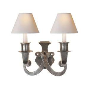   Company SP2000SHS NP Studio 2 Light Sconces in Sheffield Silver Home