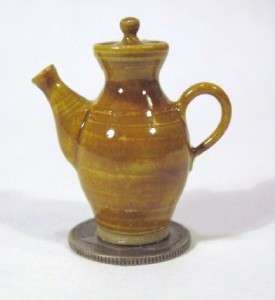 Ceramic Dollhouse 1/12 scale Teapot Miniature Dollhouse Pottery #20 