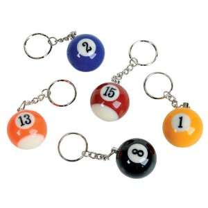  32 mm Pool Ball Key Chain Case Pack 48 Automotive