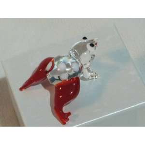  Collectibles Crystal Figurines Red Frog 