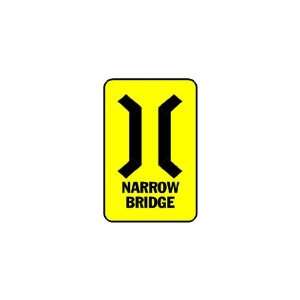   3x6 Vinyl Banner   Narrow Bridge Yellow Black 