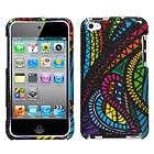 For iPod Touch 4 Hard Case Cover Sparkle Jamaican Fabric