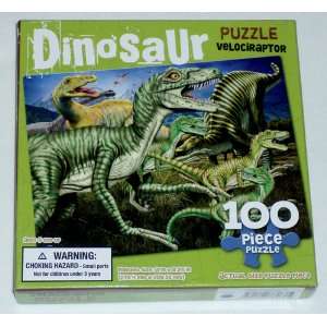  Dinosaur   Velociraptor 100 Piece Puzzle Toys & Games