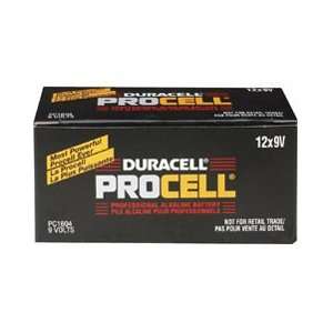    Duracell Professional 9V Alkaline Battery Bulk 12 Pack Electronics