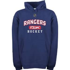 New York Rangers  Navy  Center Ice RBK Hooded Sweatshirt  