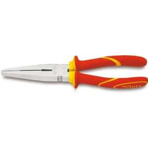   1162MQ 200 1000V Insulated Extra Long Flat Nose Pliers, Chrome Plated