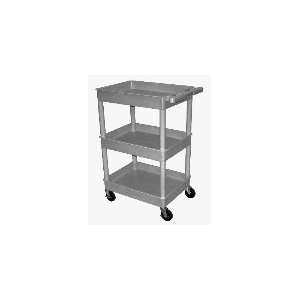   Multi Purpose Cart w/ Integrated Molded Handle, Gray: Office Products