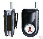 NEW BLACK LA ANAHEIM ANGELS POUCH CASE WITH BELT CLIP FOR CELL PHONE