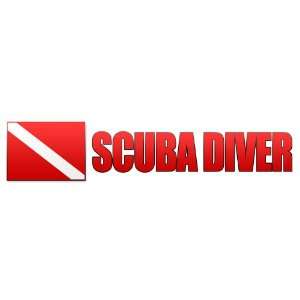  Scuba Diving Bumper Sticker   Scuba Diver 