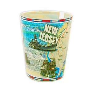  New Jersey Shot Glass   Map, New Jersey Shot Glasses, New Jersey 