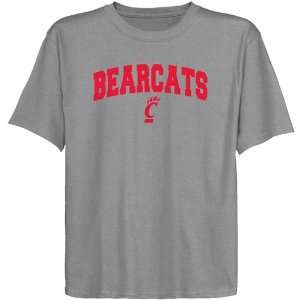 Cincinnati Bearcats Youth Ash Logo Arch T shirt 