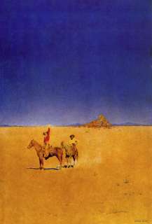 Desert Cowboys BIG Maxfield Parrish Art Deco Print  