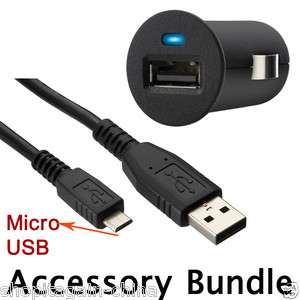 Micro Auto/Car Charger+USB Cable for Cell/Mobile Phones Mp3/MP4 