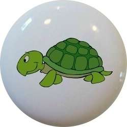TURTLE Turtles CABINET Dresser DRAWER Pull KNOB Ceramic  