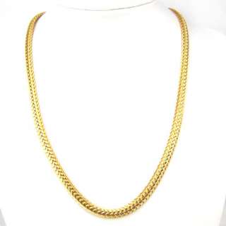 185mm20g APPEALING 18K GOLD GP SNAKE NECKLACE SOLID FILL GEP CHAIN 
