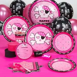  Pink Skull Standard Party Pack Party Supplies: Toys 