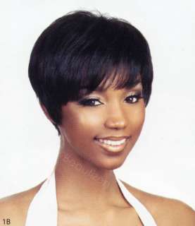 Motown Tress 100% Human Hair Short Full Wig H.BOM  