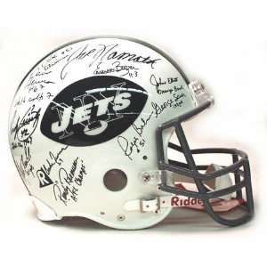 1969 New York Jets Team Autographed Helmet  Sports 