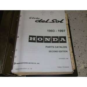   1997 Honda Civic Del Sol Parts Catalog Manual Service: honda: Books