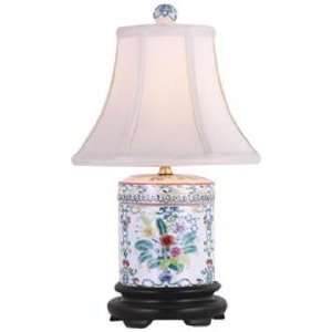  Cover Jar Multicolored Porcelain Table Lamp