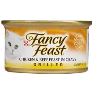  Fancy Feast Grilled Chicken & Beef Feast In Gravy   24 x 3 