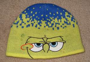 Spongebob Stocking Cap Hat size 4 16 Youth Fleece Lined  
