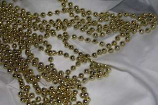 18 FT 8 MM 1/4 GOLD Wedding Pearl Bead Garland Rope  