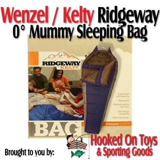 Kelty   Ridgeway 0° Mummy Sleeping Bag   4 Season Cold Weather Wenzel 