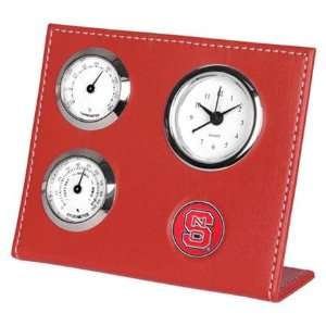  NC State Wolfpack NCSU NCAA Weather Station Desk Clock 