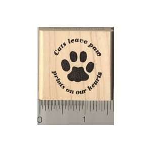  Cats leave paw prints on our hearts Rubber Stamp Arts 