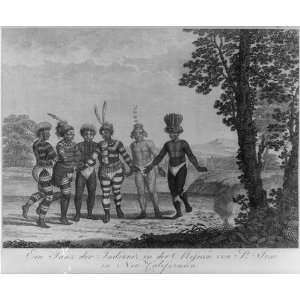 Dance,Indians,Mission of San José,New California,1812  