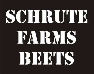 SCHRUTE FARMS BEETS Cool Office TV Humor Funny T Shirt  