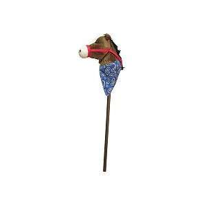   Animal Alley 34 inch Stick Horse with Sound   Dark Brown Toys & Games