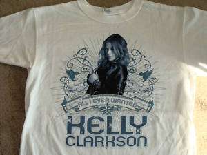 KELLY CLARKSON 2009 Tour T Shirt NEW Large  