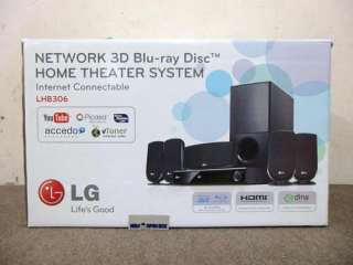 LG LHB306 Network 3D 5.1 Channel 850W Blu ray Disc Player Home Theater 