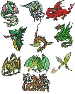 Dragon Machine Embroidery Designs  