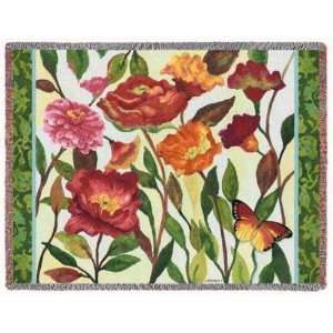  Poppy Garden Tapestry Throw: Kitchen & Dining