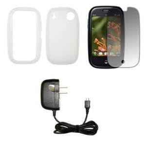   Crystal Clear Screen Protector + Home Travel Wall Charger for Palm Pre