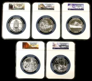   oz COIN SET MS69 Early Releases America The Beautiful Silver  