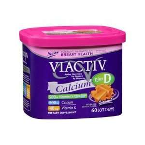  Viactiv Calcium Plus D, Soft Chews, Caramel 60 ea Health 