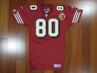 1996 Authentic 49ers Jerry Rice REEBOK jersey MEDIUM SIGNED 