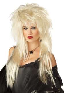 Glam Punk Rock Halloween Costume Wig (Blonde)  