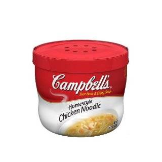 Campbells Homestyle Chicken Noodle Soup, 15.4 Ounce Microwavable 