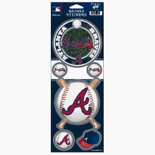  Atlanta Braves Prismatic Stickers Pack *SALE* Sports 