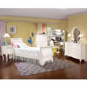  American Woodcrafters Cheri Sleigh Bedroom Set (Twin 