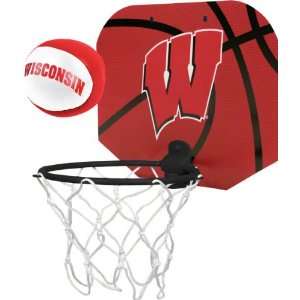    Wisconsin Badgers Basketball Slam Dunk Hoop Set