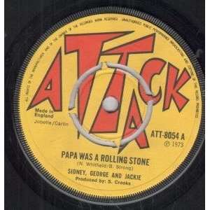   STONE 7 INCH (7 VINYL 45) UK ATTACK 1973 SIDNEY GEORGE AND JACKIE