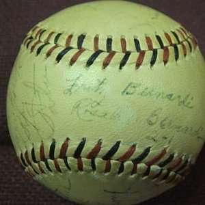  1948 Lincoln As Fox Minor League Autographed Baseball 
