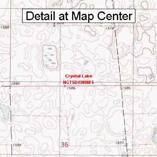 USGS Topographic Quadrangle Map   Crystal Lake, South 