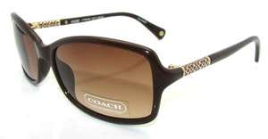 Authentic COACH Lysandra Sunglasses S617 Brown *NEW*  